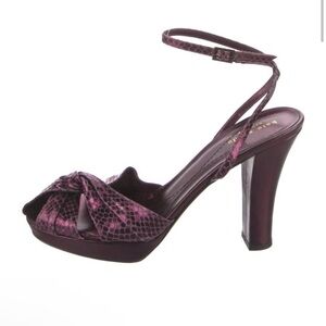 Kate Spade Leather Animal Print Retro Slingback Sandals Size 9 | Good Condition